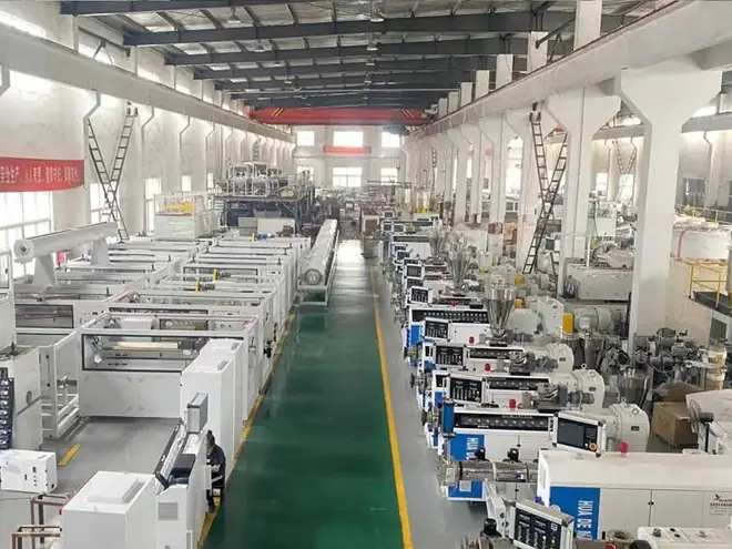 HUADE production floor and machinery assembly