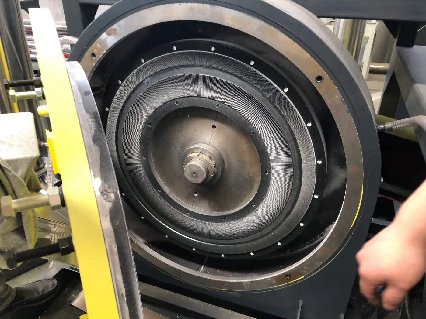 Grinding disc detail for PE PP PVC plastic pulverizer