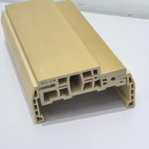 PVC WPC window and door profile sample with hollow profile chambers