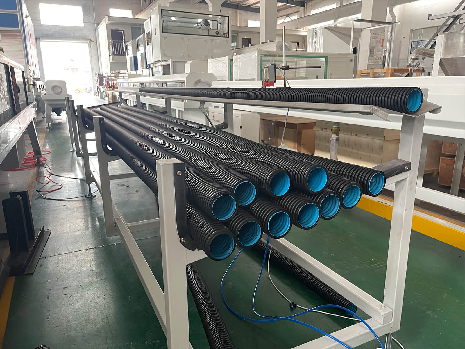 HDPE Double Wall Corrugated Pipe Production Line gallery 6