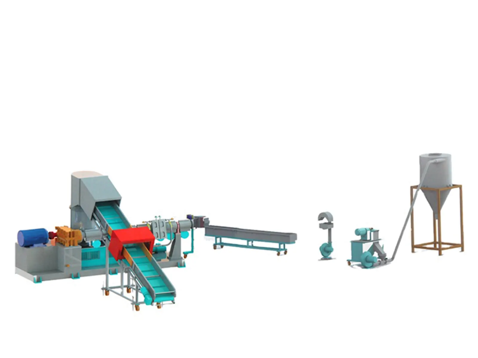 PE PP Recycling Pelletizing Line