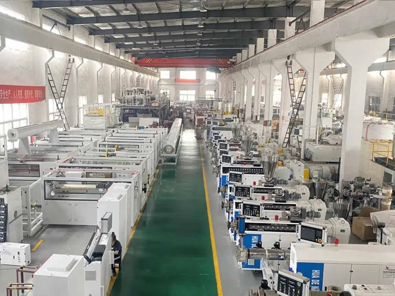 HUADE production floor and machinery assembly