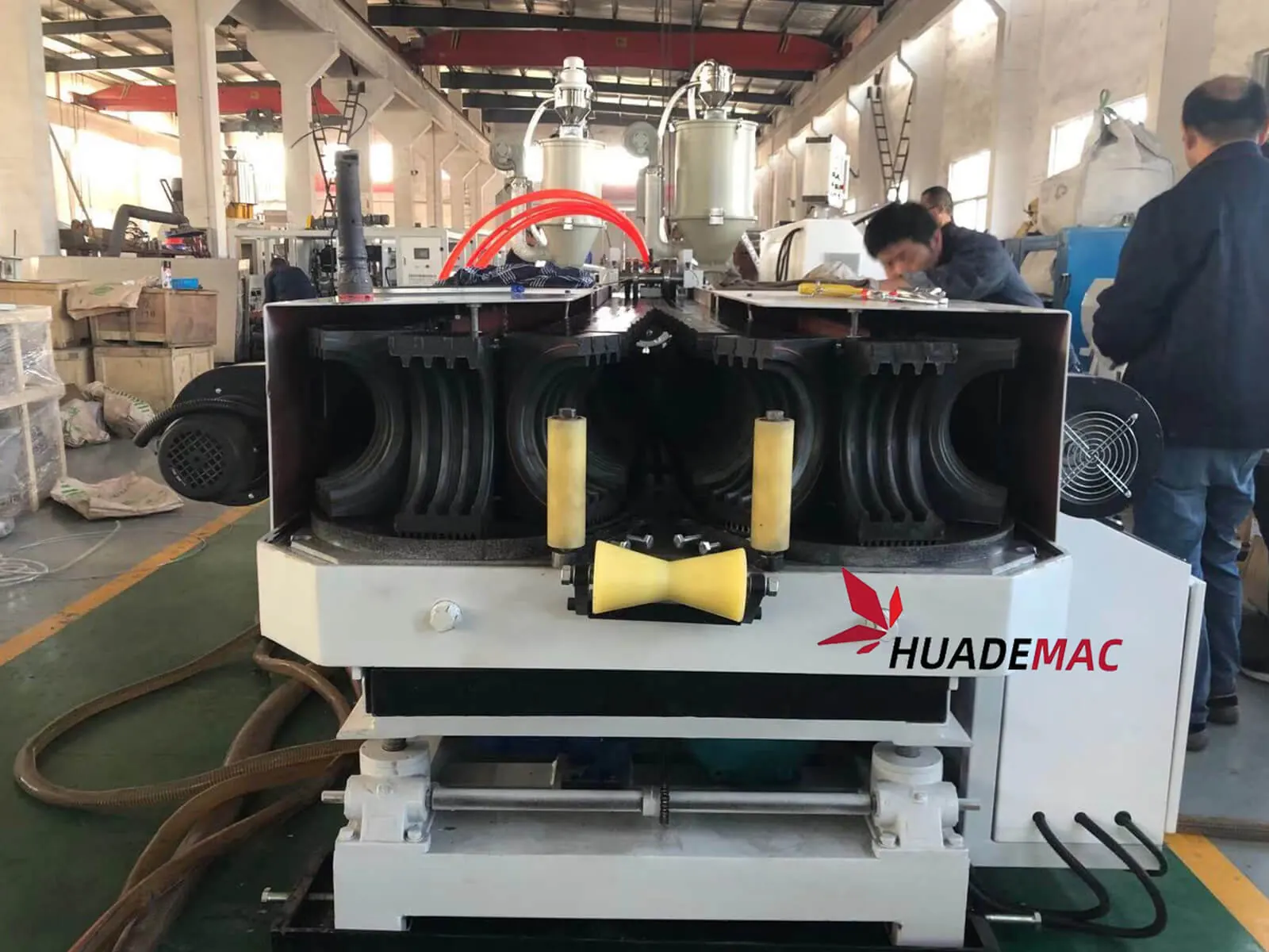 HDPE Double Wall Corrugated Pipe Production Line gallery 5