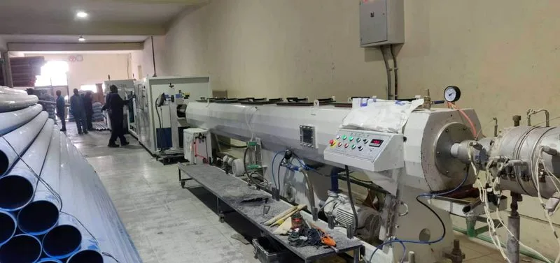 200mm PVC pipe extrusion line customer project in Kenya
