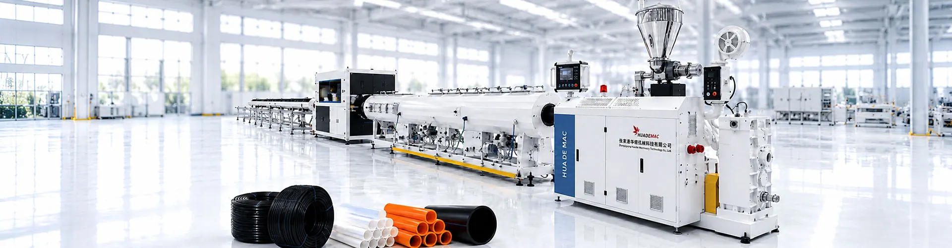 PE Pipe Production Line high efficiency extrusion line banner