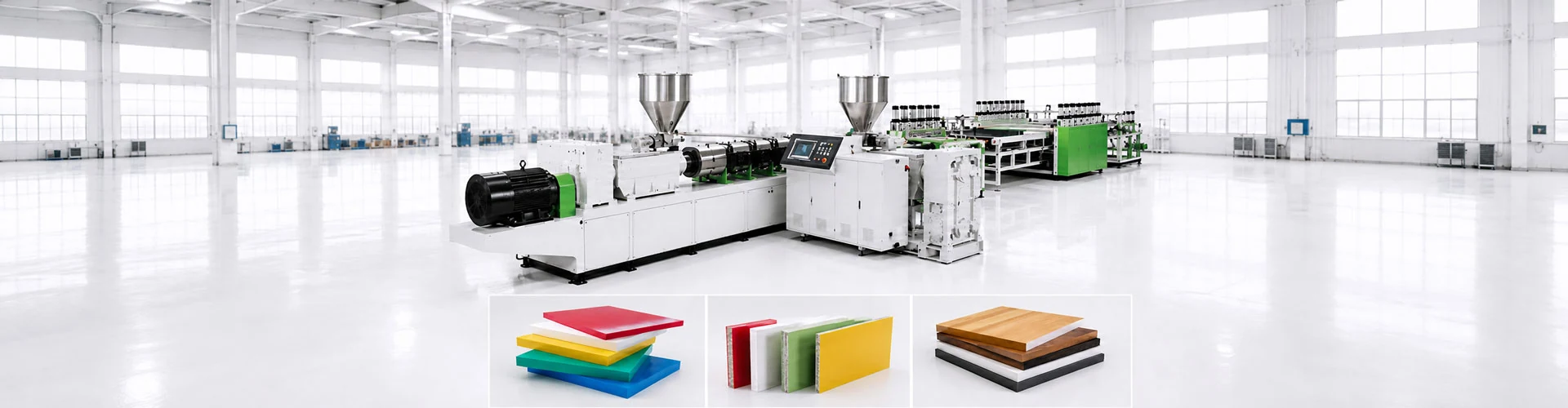 WPC Profile Production Line high efficiency extrusion line banner